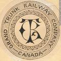 Édifice Gérald-Godin. Sceau de la Grand Trunk Railway Company, entre 1850-1885.
