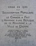 Plaque du monument de Jean Vauquelin. Vue avant