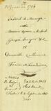 Document (Extrait de mariage de Ignace Aubert de Gaspé et Catherine Tarieu de Lanaudière). Page 3