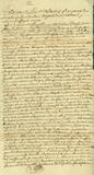 Document (Concession de terre de 3 arpents sur 40, à la côte de Plaisance, par Pierre Claude Pécaudy de Contrecoeur à Pierre Bousquet)