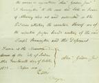 Document (Affidavit by Alexander Gordon, vouching for the authenticity of the signature of Adam Geddes Mackenzie, widow of Alexander Mackenzie, upon an act of power of attorney)