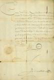 Document (Promotion de l'enseigne de Lavaltrie à la lieutenance du régiment de Lallier)