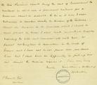 Document (Lettre de Lord Ashburton à S. Gerrard)