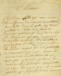 Document (Lettre de Boishébert à Mde d'Argenteuil)