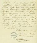 Document (Lettre de John Colborne à Hertel de Rouville)