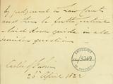Document (Lettre de d'Aillebout à Marie-Louise Denys de la Ronde)