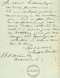 Document (Lettre de Joseph Doutre à Wilfrid Dorion)