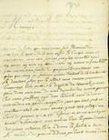 Document (Lettre de Duplessis-Fabert à De Lavaltrie)