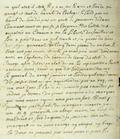 Document (Lettre de Duplessis-Fabert à De Lavaltrie)