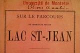 Brochure (Sur le parcours du chemin de fer du Lac St-Jean : 2ème conférence faite à la Salle St-Patrick, le 28 avril, 1887). Signature