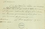 Document (Lettre de Ls-René Charles de Lery à Bte Laplante)