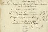 Document (Divers comptes de frais d'inhumation de dame veuve de Lanaudière)