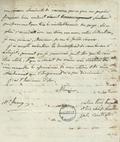 Document (Lettre de l'abbé J. Comte à H. Heney)