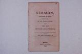 Brochure (A sermon, preached at York, Upper Canada, on the third of June, being the day appointed for a general thanksgiving). Page de titre