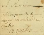 Document (Lettre de Sabrevois de Bleury à François Baby)
