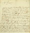 Document (Lettre de G. de Tonnancour à François Baby)