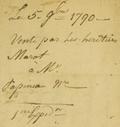Document (Vente de terre au Côteau St-Louis, par Catherine Marot, veuve de François Gareau et ses co-héritiers à Joseph Papineau)