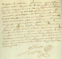 Document (Concession de l'Ile du moulin par Élizabeth de Ramezay, veuve de La Corne, à son fils, Louis de Chaptes de La Corne)