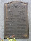 Plaque dédiée à la mémoire des soldats de la guerre 1939-45 par la Cité de Longueuil. Vue avant