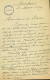 Document (Lettre de Georges Baby à J. Adolphe Renaud)
