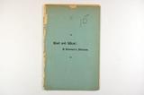 Brochure (East and West : a summer's idleness). Page de titre