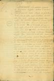 Document (Accord à l'amiable entre Pierre Claude Pécaudy de Contrecoeur et Roch de St-Ours, relativement à la ligne de séparation des seigneuries de St-Ours et de Contrecoeur)