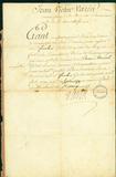 Document (Nomination de Étienne Martel comme élève-écrivain, au fort de la Présentation)
