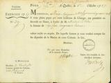 Document (Onze lettres de change de l'Intendant Bigot sur le Trésorier général des colonies à Paris, au comte des dépenses générales du Canada)