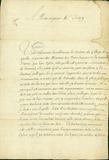 Document (Requête du père François LeMercier à M. de Tracy pour augmentation de terrain nécessaire pour l'agrandissement de l'église des Jésuites)