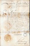 Document (Commission d'enseigne au sieur de Lavaltrie, fils aîné)