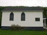 Église Moore Settlement United Baptist. Vue latérale