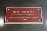 Plaque souvenir d'Henri Bourassa