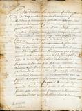 Document (Reconnaissance d'une dette de 200 livres par Louise Bissot, veuve de Séraphin Marganne de Lavaltrie, envers Estienne Volant de Radisson)