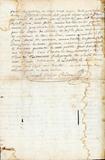 Document (Protestation de l'abbé Joseph Voyer au sujet de sa démission de curé de Sainte-Anne, demandée par l'évêque de Samos, coadjuteur de Québec)