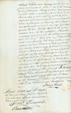 Document (Power of Attorney by James Grant to Richard Dobie and Francis Badgley in a case of prosecution against him by Rosseter Hoyle)