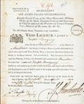 Document (Licence of Inn-keeper to Joseph Donegani of Montreal)