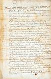 Document (Acte de tutelle pour la garde noble des enfants de Louis de Chapt de LaCorne St-Luc, à son épouse, Élizabeth de Ramezay, par les capitaines de milice)