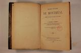Livre (Histoire populaire de Montréal depuis son origine jusqu'à nos jours). Page de titre