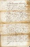 Document (Concession d'emplacement, près du moulin, par de Belmont à Antoine Boudria)