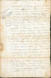 Document (Concession de terre à la Côte St-Charles de Longueuil par Charles Lemoine de Longueuil à Jean Cailloux dit Baron)