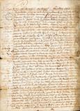 Document (Concession de terre, 3 arpents sur 34, par Pierre Jacques Daneau, sieur Demuy à Jacques LeBeau)