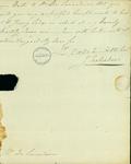Document (Lettre de J. Frobisher à Charles de Lanaudière)