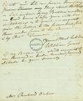 Document (Lettre de William Grant à Richard Dobie)