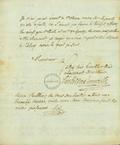 Document (Lettre de Hertel de Rouville à J. Perrault)