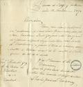 Document (Lettre de L. Juchereau-Duschesnay à Louis Guy)