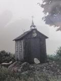 Site de la première chapelle de la mission de Standon. Photographie ancienne de la chapelle. Vue avant