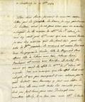 Lettre de Charles-Joseph d'Ailleboust à chevalier Jean d'Ailleboust, page 1