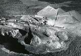 Mine British Canadian. Vue aérienne des installations de la mine British Canadian.