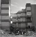 Complexe industriel de la Montreal Cotton. Démolition d'une partie de l'usine Montreal Cotton (1971).