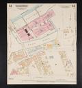 Complexe industriel de la Montreal Cotton. Plan d'une section de l'usine Montreal Cotton daté de 1941. La partie rose correspond au moulin Gault (en brique).